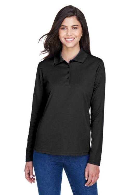 Ladies’ Pinnacle Performance Long-Sleeve Piqué Polo