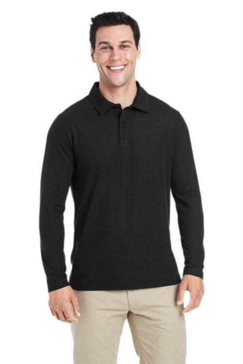 CE112L Men’s Fusion ChromaSoft¿ Long-Sleeve Piquée Polo