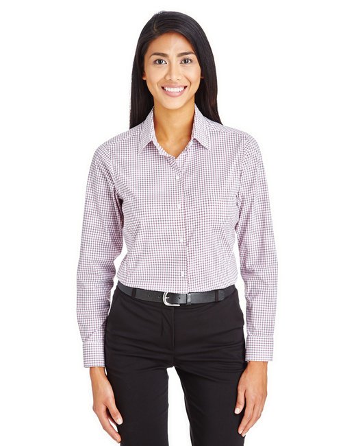 DG540W CrownLux Performance¿ Ladies' Micro Windowpane Shirt